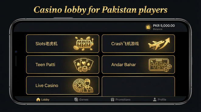 Lobby view of x03bet for Pakistan users - 4